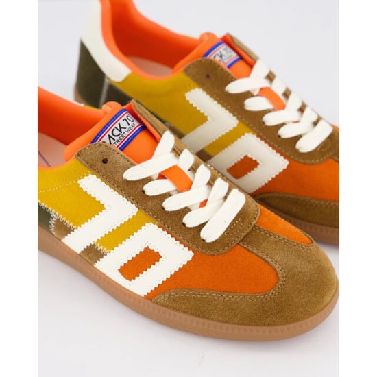 Back 70 Dames squid orange suede mix - Image 6