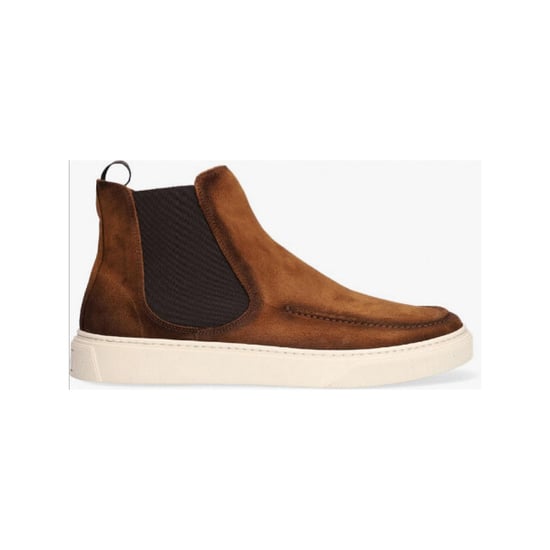 Giorgio 31825 bruin/cognac suède boots met witte zool - Image 1