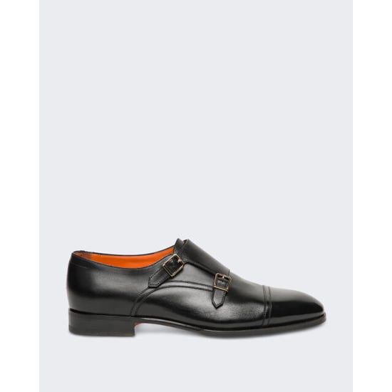 Santoni Heren double buckle loafer - Image 1