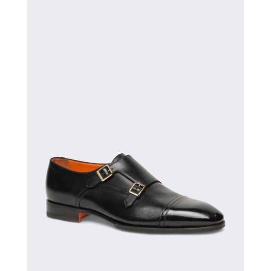 Santoni Heren double buckle loafer - Image 3