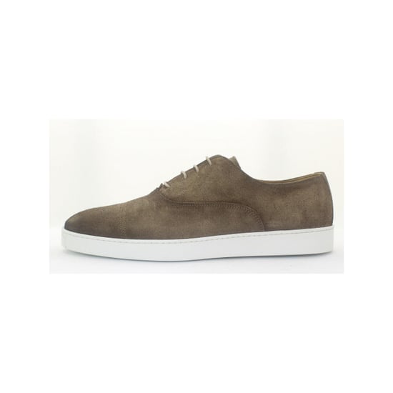 Giorgio 51303 bruine suède veterschoen met witte zool - Image 1