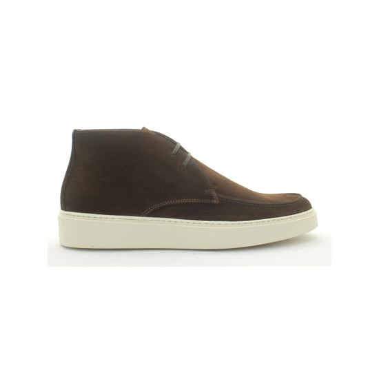 Giorgio 13792 donker bruine (chocolate) suede veterschoen met rubber zool - Image 1