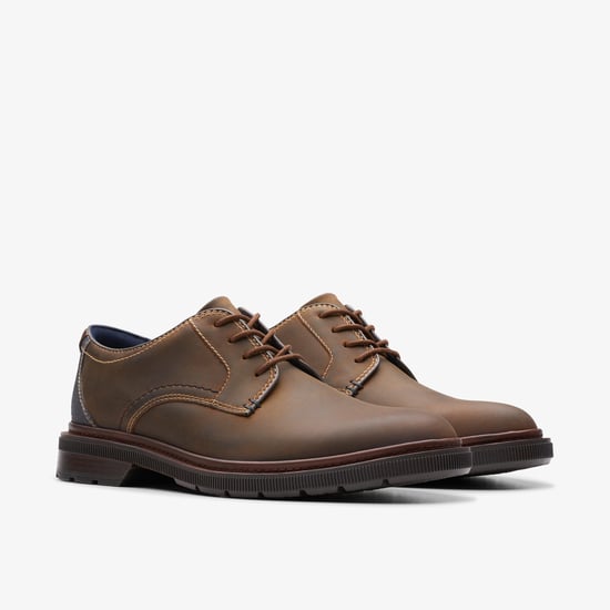 Burchill Derby Beeswax Leather Shoes - Image 4