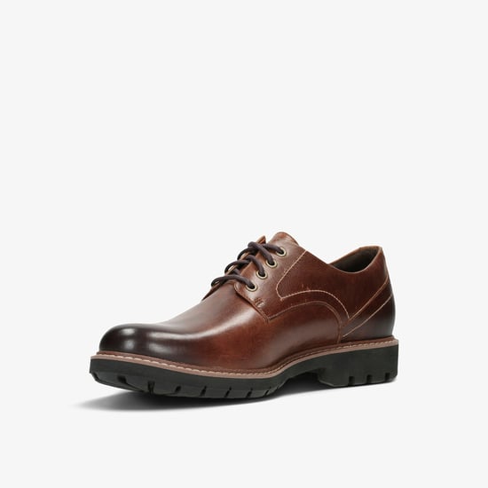 Batcombe Hall Dark Tan Lea Shoes - Image 4