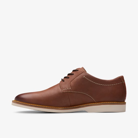 Atticus LTLace Dark Tan Lea Shoes - Image 3