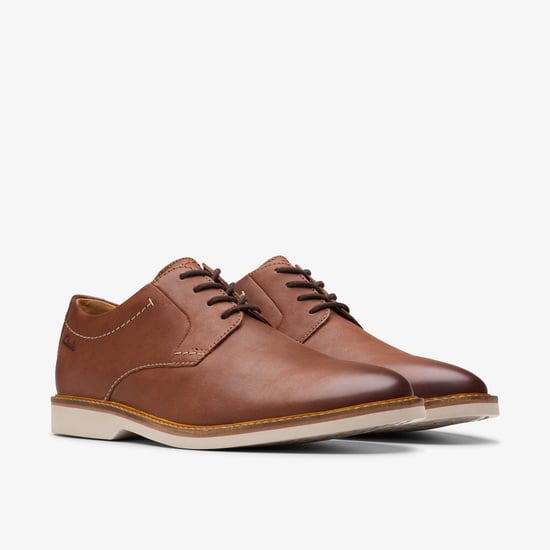 Atticus LTLace Dark Tan Lea Shoes - Image 5