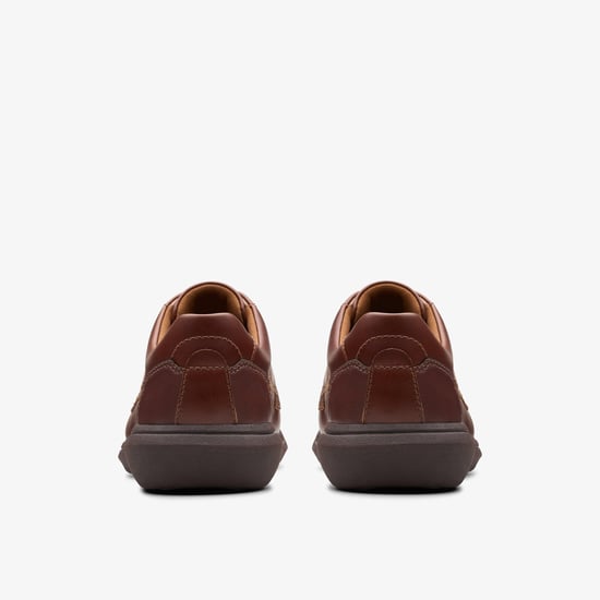 Watchet Lace Dark Tan Leather Shoes - Image 5