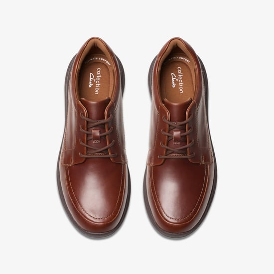 Watchet Lace Dark Tan Leather Shoes - Image 6