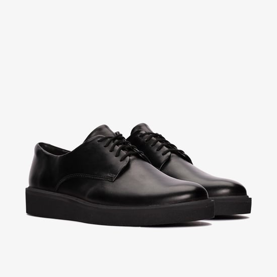 Glickly Derby 2 Black Leather Shoes - Image 4