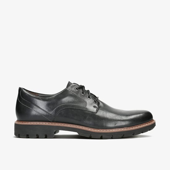 Batcombe Hall Black Leather Shoes - Image 1
