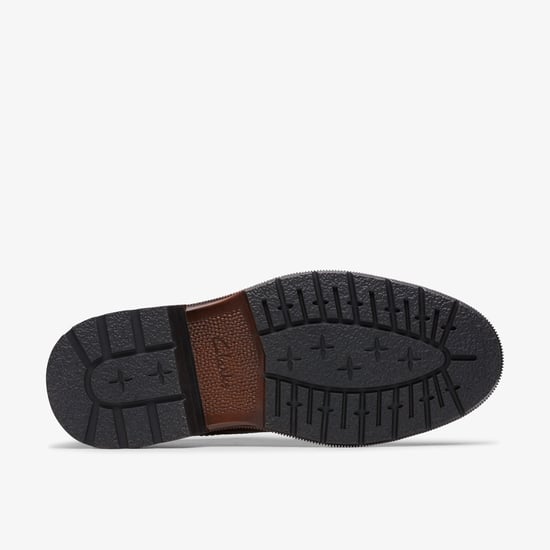 Burchill Derby Dark Tan Leather Shoes - Image 3