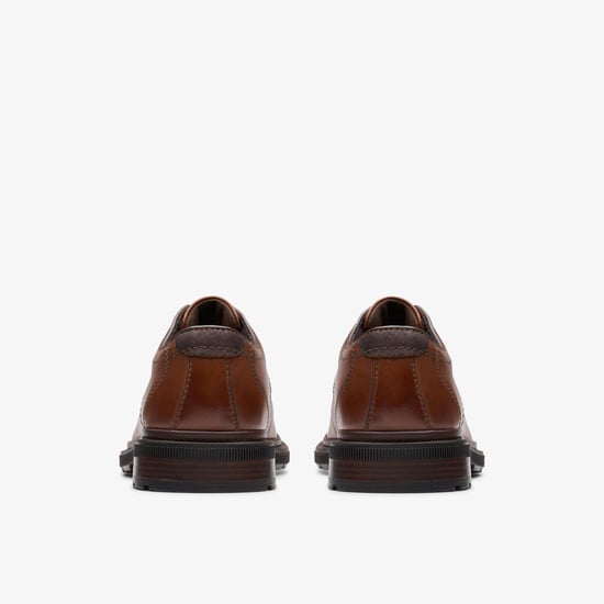 Burchill Derby Dark Tan Leather Shoes - Image 5