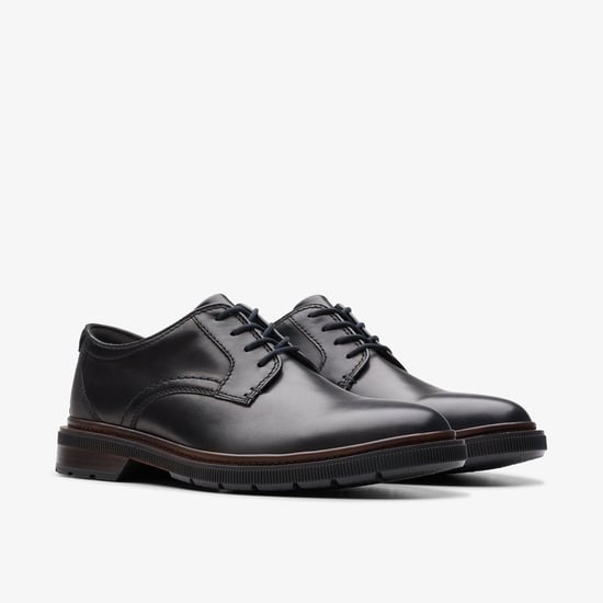 Burchill Derby Black Leather Shoes - Image 4