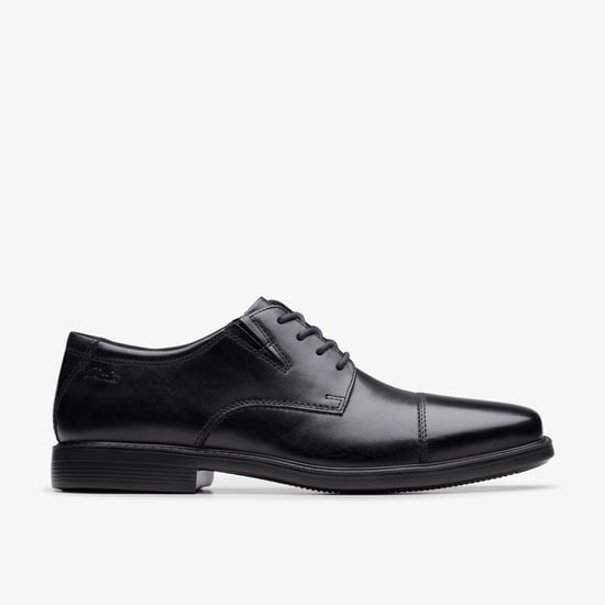 Cosgrove Cap Black Leather Shoes - Image 1