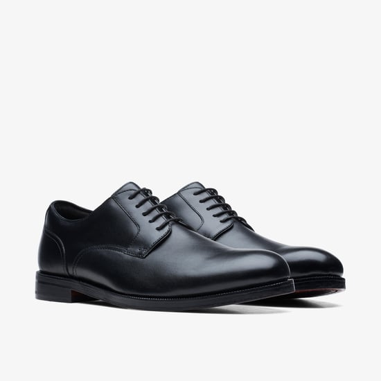 Craftdean Lace Black Leather Shoes - Image 4