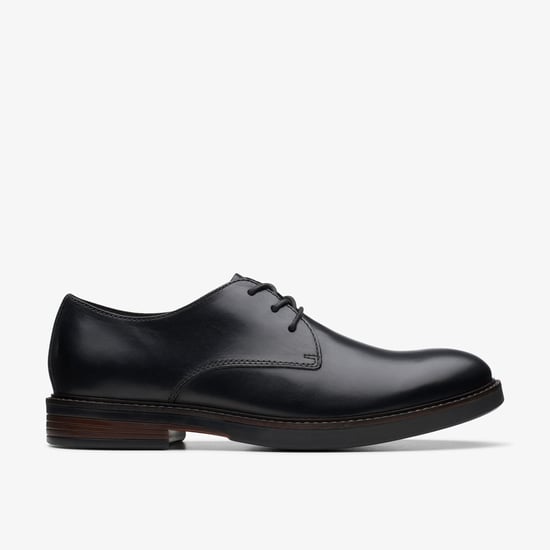 Paulson Effen Zwarte Leren Schoenen - Image 1