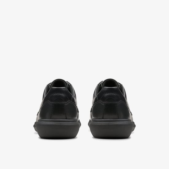 Watchet Lace Black Leather Shoes - Image 5