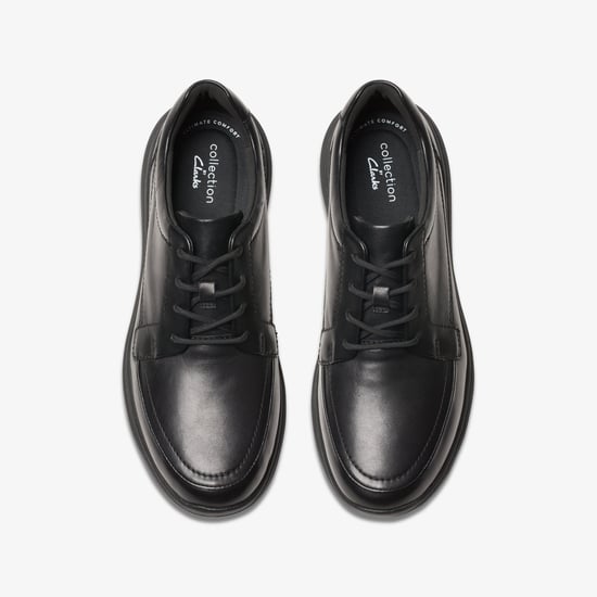 Watchet Lace Black Leather Shoes - Image 6