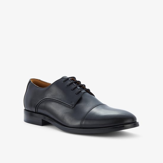 Banstead Cap Black Leather Shoes - Image 4