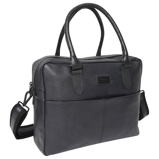Barneys Originals Leather Messenger Bag - Image 1