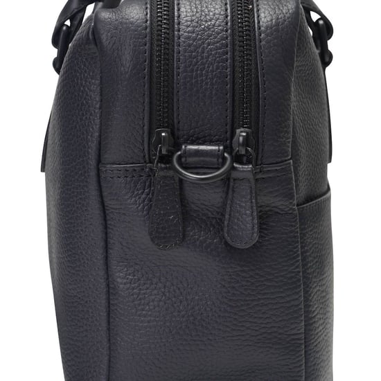 Barneys Originals Leather Messenger Bag - Image 2