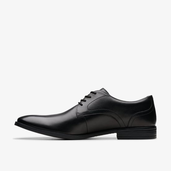 Brandon Lace Black Leather Shoes - Image 5
