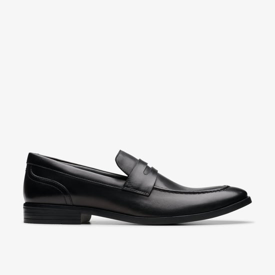 Brandon Step Black Leather Shoes - Image 1