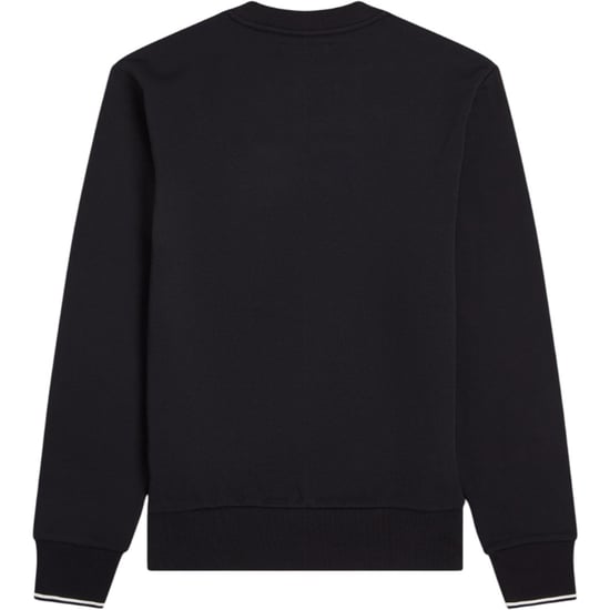 Fred Perry Crew Neck Sweatshirt Black - Image 4