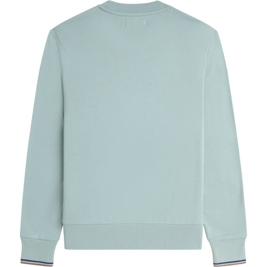 Fred Perry Crew Neck Sweatshirt Silver Blue - Image 4