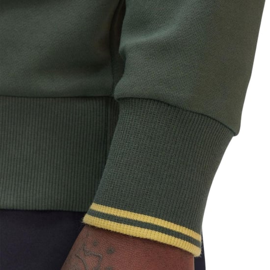 Fred Perry Crew Neck Sweatshirt Court Green - Image 3