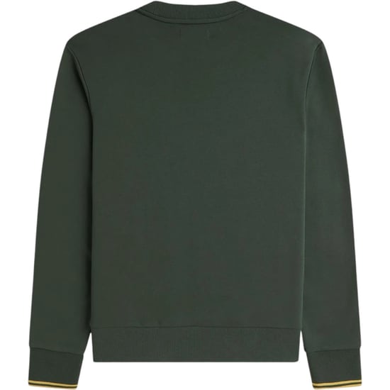 Fred Perry Crew Neck Sweatshirt Court Green - Image 4