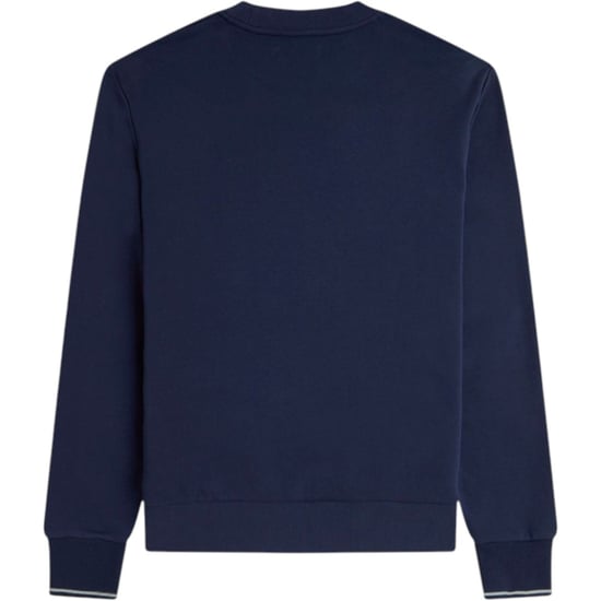 Fred Perry Crew Neck Sweatshirt Carbon Blue - Image 4