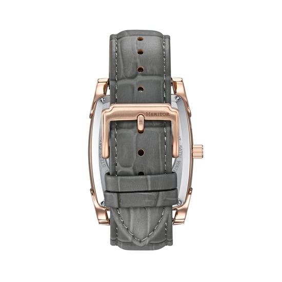 Heritor Automatic Valentin Leather-Band Watch w/Date - Image 2
