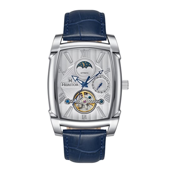 Heritor Automatic Valentin Leather-Band Watch w/Date - Image 1
