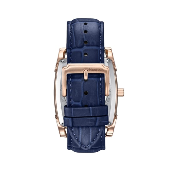 Heritor Automatic Valentin Leather-Band Watch w/Date - Image 2
