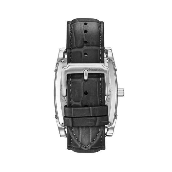 Heritor Automatic Valentin leren band horloge met datum - Image 2