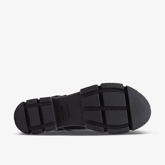 Teala Bar Zwarte Leren Patent Schoenen - Image 3