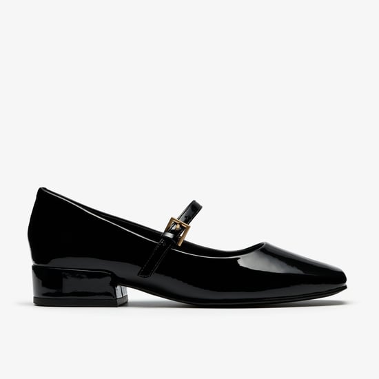 Seren30 Buckle Black Patent Shoes - Image 1