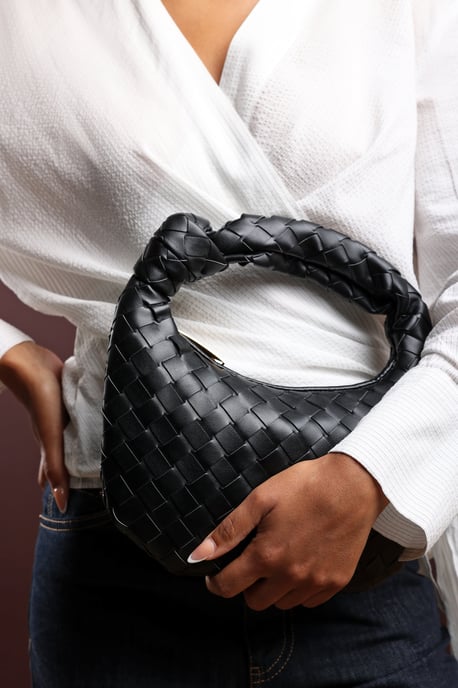 Wheres That From Womens 'Aura' Classic Woven Hobo Bag - Image 6