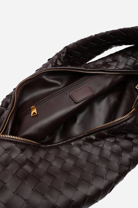 Wheres That From Womens 'Aqua' Knotted Strap Woven Shoulder Bag - Image 3