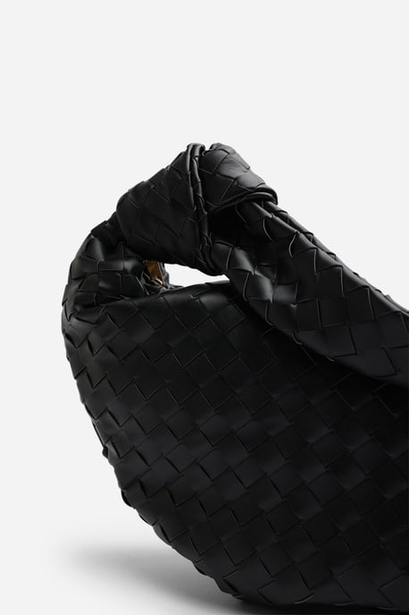 Wheres That From Womens 'Aqua' Knotted Strap Woven Shoulder Bag - Image 3