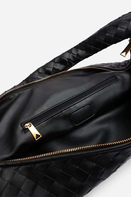 Wheres That From Womens 'Aqua' Knotted Strap Woven Shoulder Bag - Image 4