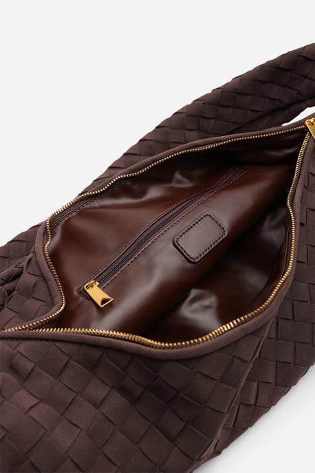 Wheres That From Womens 'Aqua' Knotted Strap Woven Shoulder Bag - Image 4