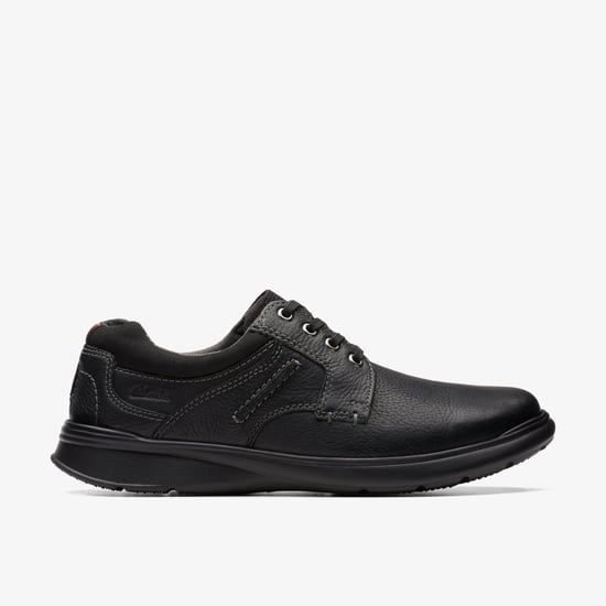 Cotrell Plain Black Oily Lea Shoes - Image 1