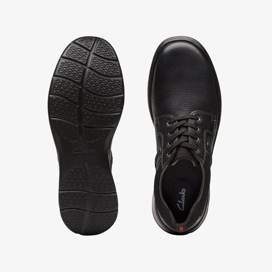 Cotrell Plain Black Oily Lea Shoes - Image 6