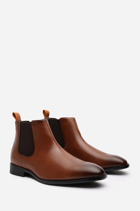 Wheres That From Mens 'Henry' Formal Slip On Classic Chelsea Ankle Boots - Image 3