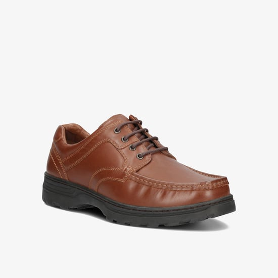 Line Shore Brown Leather Shoes - Image 3