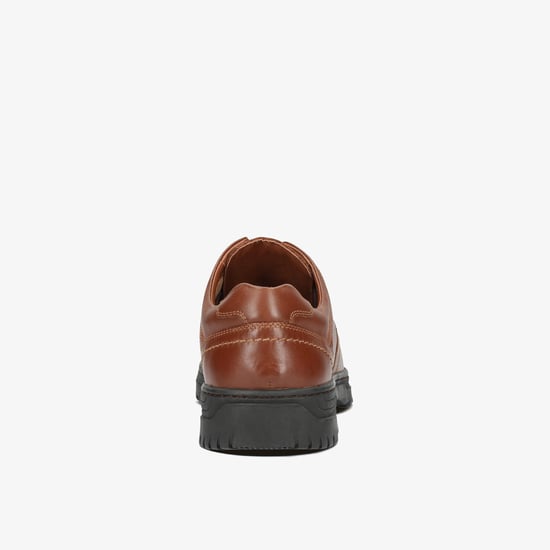 Line Shore Brown Leather Shoes - Image 4
