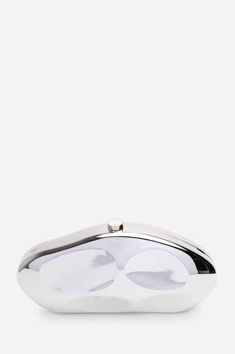 Wheres That From Womens 'Nude' Sculpted Evening Clutch Bag - Image 2
