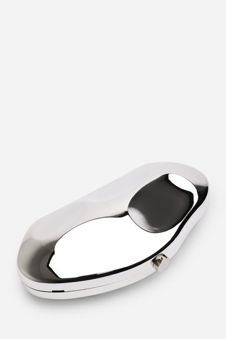 Wheres That From Womens 'Nude' Sculpted Evening Clutch Bag - Image 3